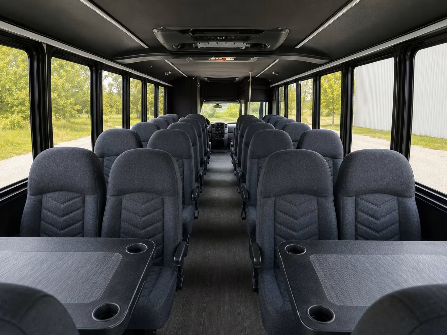 18 passenger minibus inside